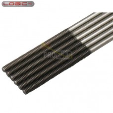 Logic M3 Stainles Steel Rod 200mm w/M3 thread end (pk5) 